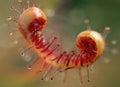 Close-up sundew leaf