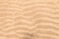 Close up surface beach sand packed curve background