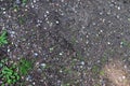 Close up surface of gravel and concrete ground textures in high resolution Royalty Free Stock Photo