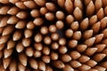 Close up ,The surface wooden bamboo toothpicks used as background . Royalty Free Stock Photo