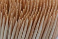 Close up ,The surface wooden bamboo toothpicks used as background . Royalty Free Stock Photo