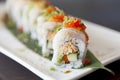Close up of a sushi roll Royalty Free Stock Photo