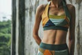 Sustainable Fitness Attire Close-Up Royalty Free Stock Photo