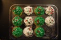Close-up Sweet  Mini Cupcakes Royalty Free Stock Photo