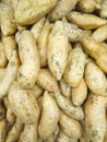 Close up of sweet potato being sold in the fresh fruit market Royalty Free Stock Photo