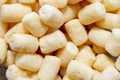 Close up of sweet yellow corn sticks. Food background Royalty Free Stock Photo