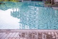 Close Up Swimming Pool.swimming pool bottom caustics ripple and flow with waves background.