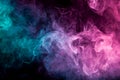 Pattern, Neon pink, blue and purple smoke