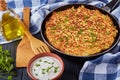 Close-up of a swiss rosti or potato pancake