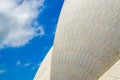 Close up of the gloss ceramic tiles covering the Sydney Opera House