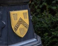 Symbol on a Lampost at the Bank of England in London, UK