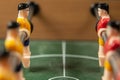 Close up table football soccer game. Royalty Free Stock Photo