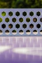 Close-up of Table Tennis Net, Victoria Embankment Gardens, London, UK