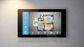 Smart Home Control Tablet Interface, Floor Plan, Automation Royalty Free Stock Photo