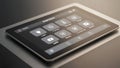Smart Home Tablet Control Panel Interface, Automation System Royalty Free Stock Photo