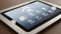 Smart Home Control Panel on Tablet Royalty Free Stock Photo