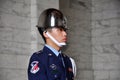 Close up of a Taiwanese honor guards in CKS Memorial Hall, Taipei
