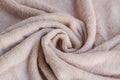 Clean, soft, dry bath towel designed in a spiral shape