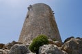 Close up of Talaia d'Albercutx watchtower, close to Cap de Formentor. Majorca, Spain.