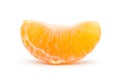 Close-up tangerine segment