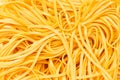 Close up of the tangled spaghetti