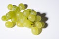 Close up of tasty whine grapes on white background Royalty Free Stock Photo