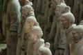 Close up of Terra Cotta Warriors, Xian, China Royalty Free Stock Photo