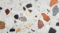 Close-up of Terrazzo Surface with Mixed Stone and Gravel Royalty Free Stock Photo