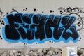 Close Up Text Graffiti At Amsterdam The Netherlands 28-6-2020 Royalty Free Stock Photo