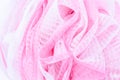 Close up texture of bath sponge Royalty Free Stock Photo