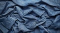 Close-Up Texture of Blue Denim Fabric Royalty Free Stock Photo