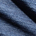 Close-up texture of blue denim fabric with detailed weave patterns Royalty Free Stock Photo