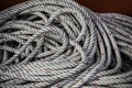 Close up texture of boat rope line