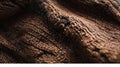 Close-Up Texture of Brown and Black Knit Fabric Royalty Free Stock Photo