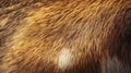 Close-up Texture of Brown and White Animal Fur Royalty Free Stock Photo
