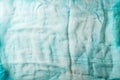 Texture of cian gauze cheesecloth material Royalty Free Stock Photo