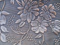 Close Up Texture Embossed Floral