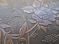 Close Up Texture Embossed Rose