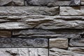 Close-up texture of a gray stone wall Royalty Free Stock Photo