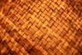 Close up texture of handmade lamp made of wood woven from bamboo sheet Royalty Free Stock Photo