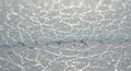 Close-Up Texture Of Ice Crystals Reveals Beautiful Microscopic Patterns Resulting From Freezing Water On Surface Royalty Free Stock Photo