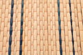 Close up texture of native Thai style weave sedge mat background. Traditional Thai reed mat texture. Local Wisdom on Suea Kok Royalty Free Stock Photo