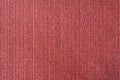 Close up texture of red coarse weave upholstery fabric. Decorative textile background Royalty Free Stock Photo