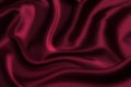 Close-up texture of natural red or pink fabric or cloth in same color. Fabric texture of natural cotton, silk or wool, or linen Royalty Free Stock Photo