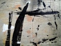Close Up Texture Painted Scratched Wood Royalty Free Stock Photo