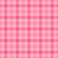 Close-up texture pattern background, delicate seamless tartan textile. Improvement plaid check fabric vector in red and light