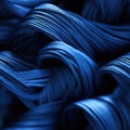 Close up texture picture of sew thread blue color Royalty Free Stock Photo