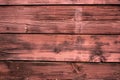 Close Up Texture Of Red Plank Siding On Cabin In Glacier Royalty Free Stock Photo