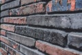 Close-up, Texture of a stone wall made of rectangular blocks. background Royalty Free Stock Photo