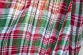 Close up texture of thai style loincloth Royalty Free Stock Photo